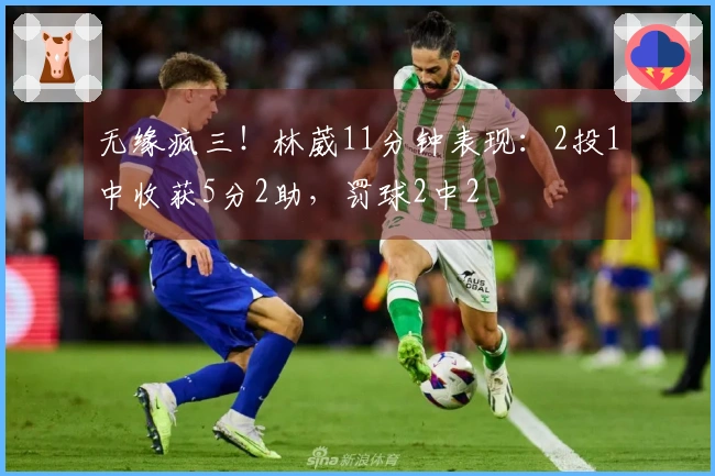 无缘疯三！林葳11分钟表现：2投1中收获5分2助，罚球2中2